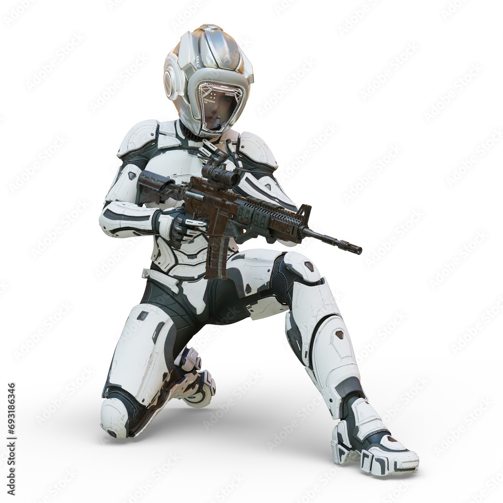 サイバーウーマン 3DCG レンダリング サイバーウーマン 3DCG レンダリング
