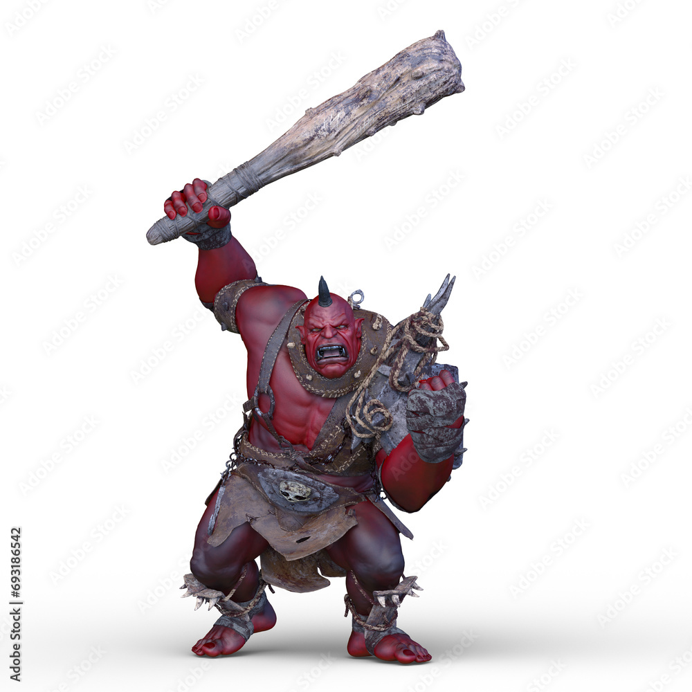 大男　3DCG レンダリング