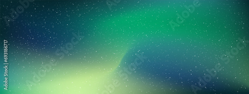 Astrology horizontal high quality background galaxy illustration with stardust and bright shining stars illuminating the space. Northern lights.