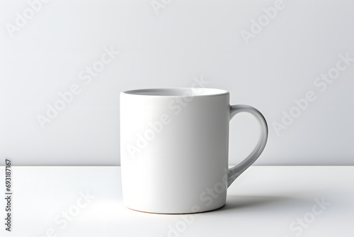 White ceramic mug mock up