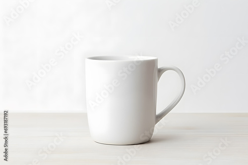 White ceramic mug mock up