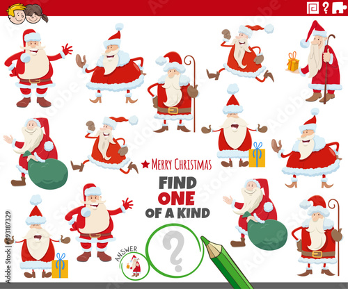 one of a kind activity with Santa Clauses on Christmas time