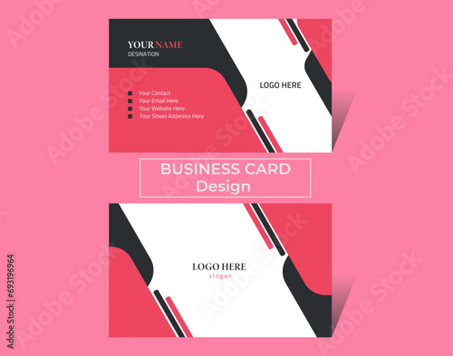 Double-sided creative business card template.