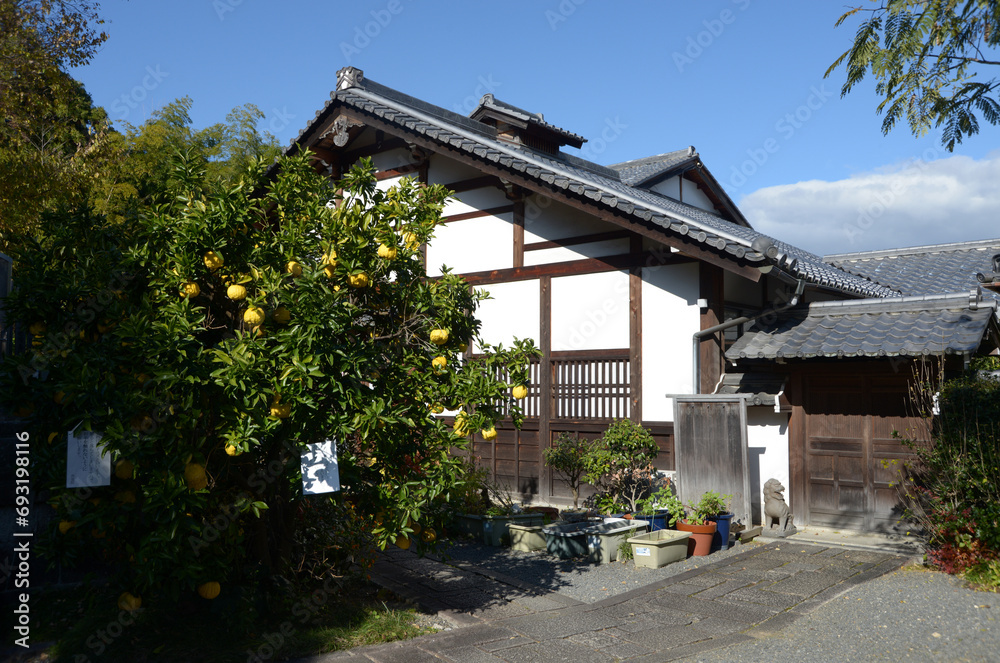 秋の金戒光明寺　西雲院の庫裏　京都市左京区黒谷