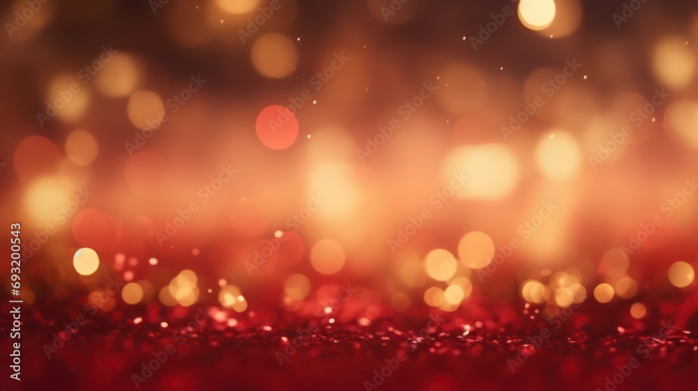 Abstract background with red and gold particle Abstract background with red and gold particle