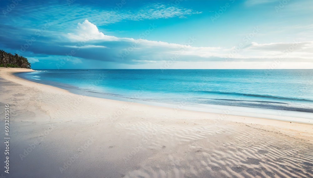 calm beach scene sand sky sea relaxation and inspiration concept