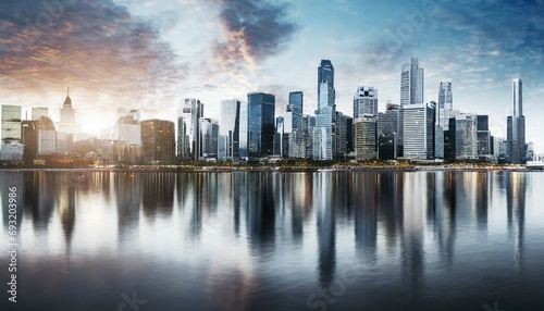 modern cityscape panoramic background © Kelsey