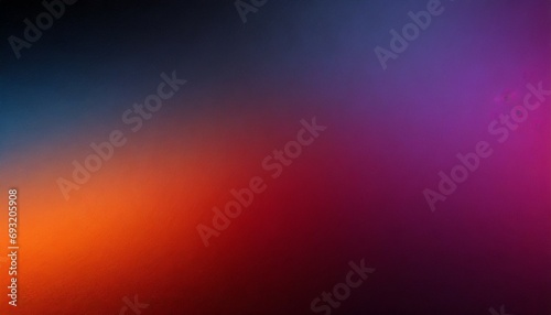 dark grainy color gradient background purple red orange blue black colors banner poster cover abstract design photo