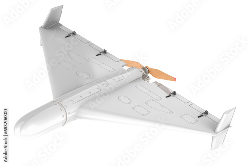 Kamikaze drone, military. 3D rendering isolated on transparent background photo