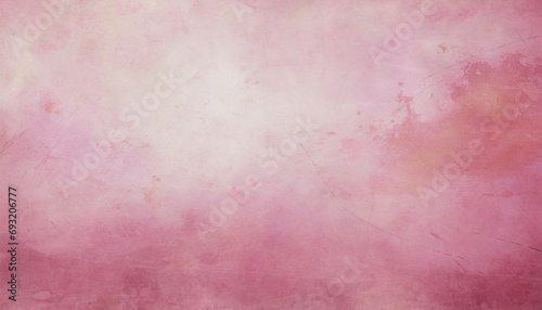 old pink paper parchment background design with distressed vintage stains and ink spatter and white faded shabby center elegant antique dusty rose or mauve color photo