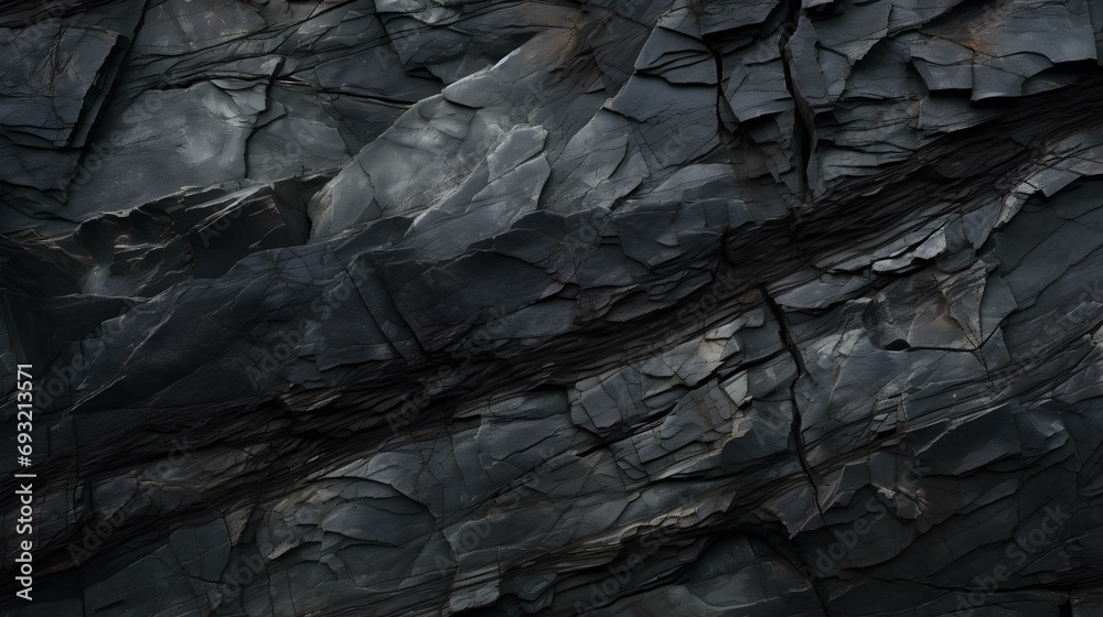 Close-up of an Anthracite Rock Texture Close-up of an Anthracite Rock Texture