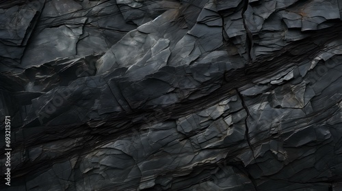 Close-up of an Anthracite Rock Texture