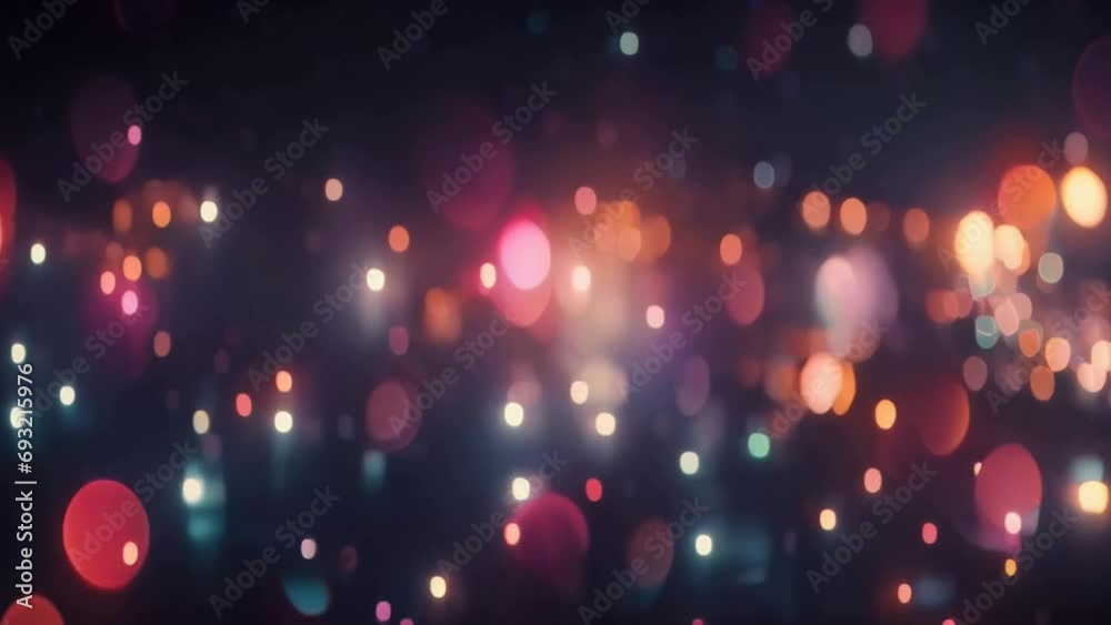 Animation of a colorful bokeh