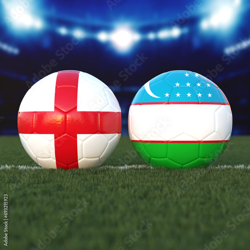 England vs. Uzbekistan Soccer Match