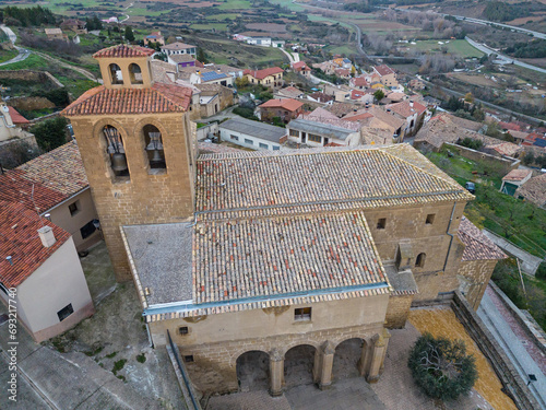 Pueyo. Middle Zone, Navarra. Our Lady of the Assumption Church photo