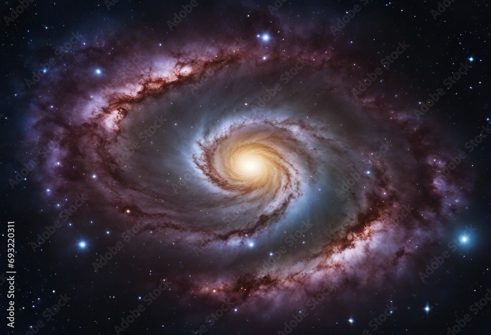 Spiral galaxy in outer space cosmic universe star cloud and galaxy galaxy twirl Milky Way