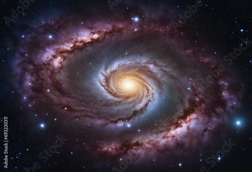 Spiral galaxy in outer space cosmic universe star cloud and galaxy galaxy twirl Milky Way