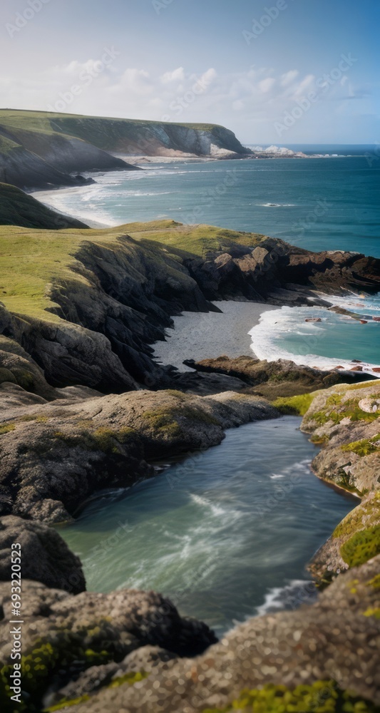 view of the coast of the sea landscape, beach photography view of the coast of the sea landscape, beach photography