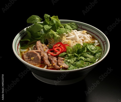 Bowl with pho bo