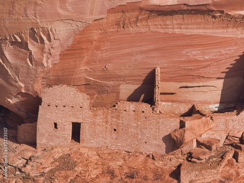 Canyon de Chelly is located in state of Arizona. Anasazi lost civilization , now is  Navajo land.