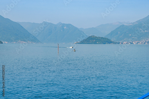 Lake Como views to surrounding mountains