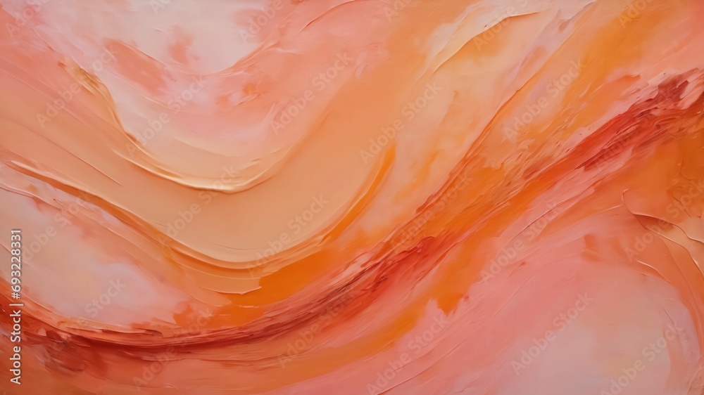 abstract peach oil painting background or texture.Created with Generative Ai technology