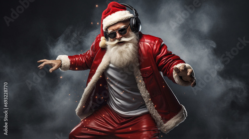 Santa's Dance of Joy: The Jolly Old Elf Spreading Christmas Cheer with Merry Moves and Twirls, Celebrating the Festive Spirit in a Dance of Pure Delight
