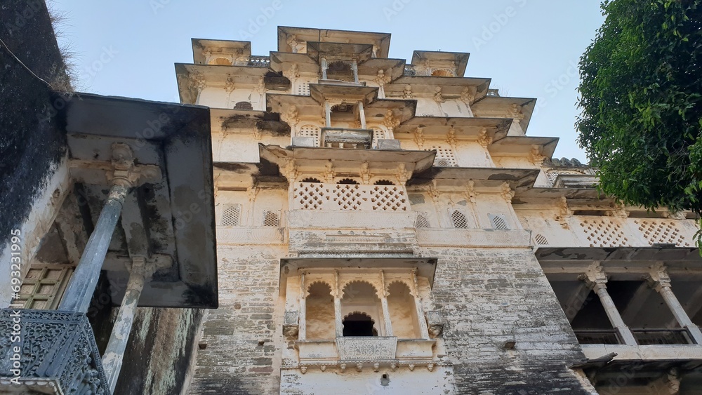 Juna Mahal, old palace Dungarpur Rajasthan India