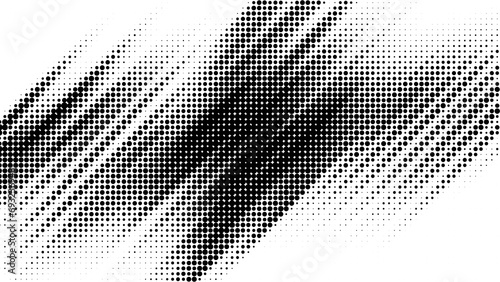 Design halftone black background. Decorative web layout or poster, banner. 