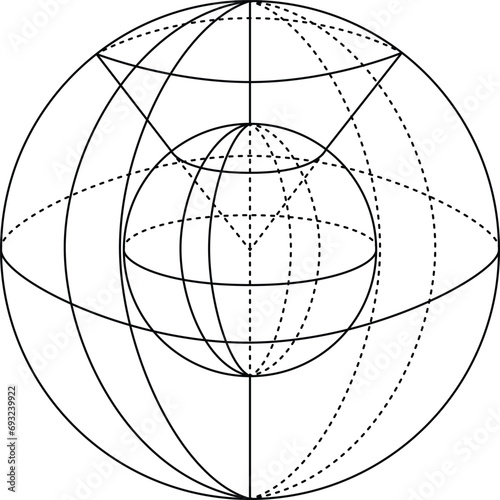 Scientific Diagram Vector Drawing