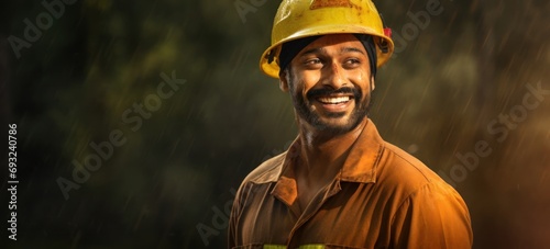 East Indian Male Fire Fighter Employee Career Good Looking Concept Generative AI