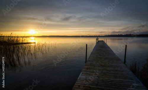 Idyllic sunrise over the Swedish lake © Piotr Wawrzyniuk