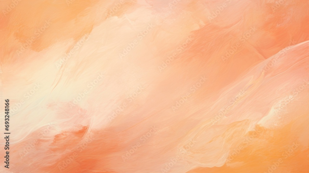 Minimalistic view of a muted peach colored background with delicate strokes of Peach Fuzz overlay.