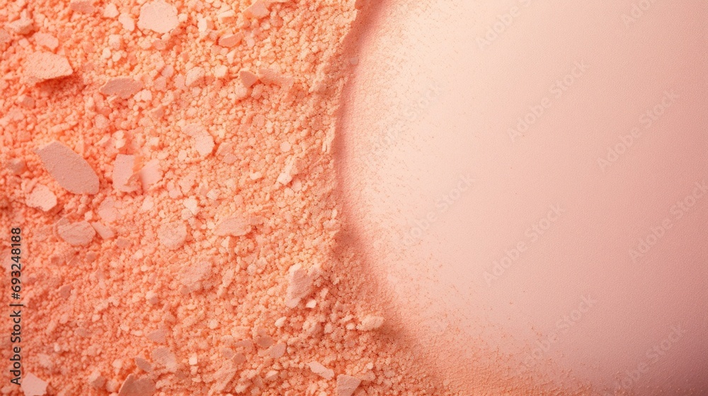 Fototapeta premium Closeup of a simple yet elegant pastel peach background with a hint of Peach Fuzz speckles.