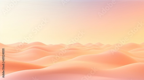 Minimalistic view of a dreamy Peach Fuzz colored background, resembling the soft hues of a summer sunset.