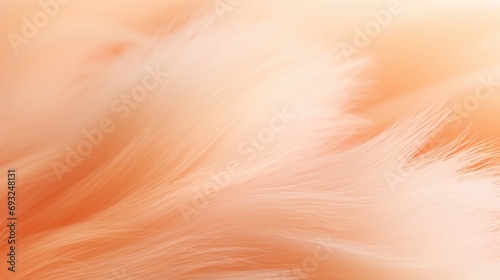 Closeup of a soft and soothing Peach Fuzz gradient background, creating a peaceful atmosphere.