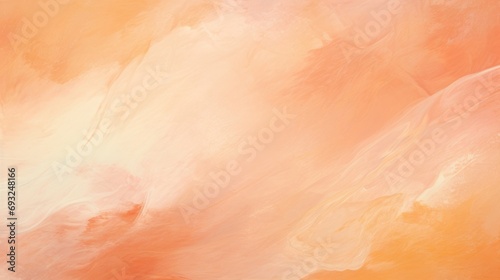 Minimalistic view of a muted peach colored background with delicate strokes of Peach Fuzz overlay.
