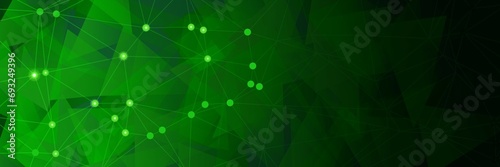 modern elegant abstract green tech geometric background photo