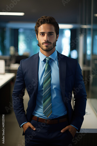 Wallpaper Mural Manager with a blue shirt and suit Torontodigital.ca