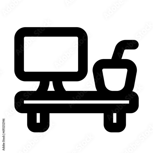 Desk Line UI Icon