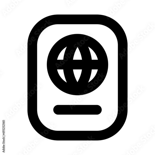 Passport Line UI Icon