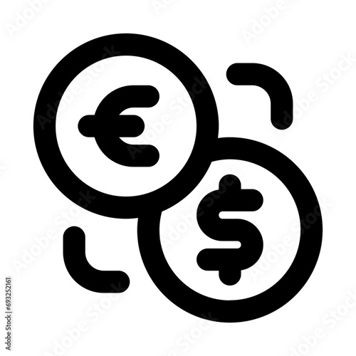 Money Axchange Line UI Icon