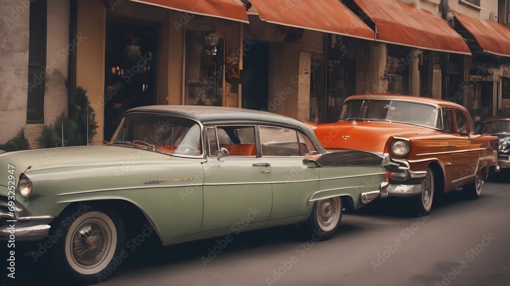 Fototapeta premium Vintage Landscape Background Very Cool