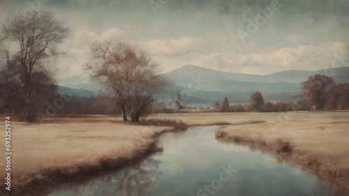 Vintage Landscape Background Very Cool