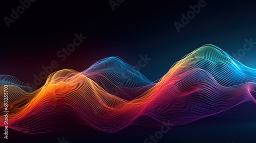 Abstract wave background  photo