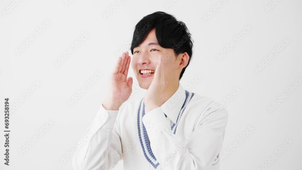 学生服を着ている若い男性 学生イメージ 学生服を着ている若い男性 学生イメージ