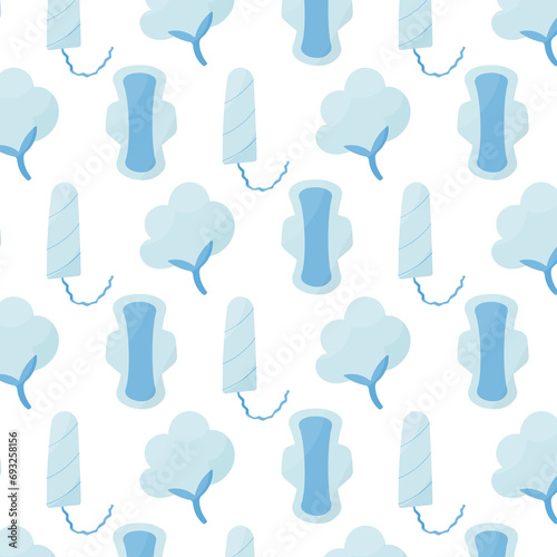 feminine hygiene tampon cotton pad pattern textile