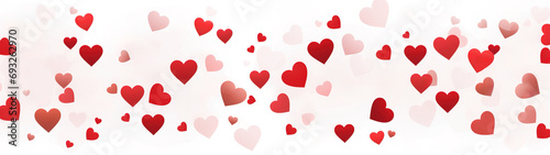 Red and white hearts Valentine's background