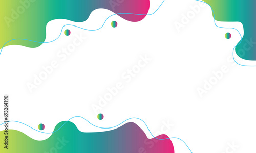 Abstract background wrinkled with bubbles green and purple gradient