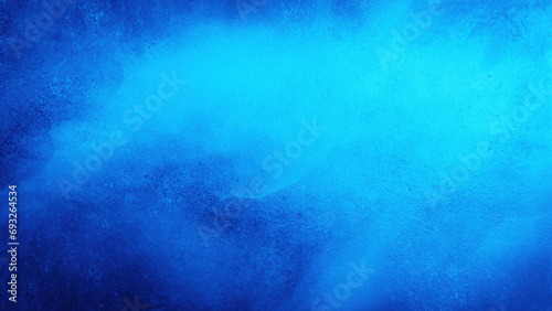 Watercolor background or smooth cement wall with blue gradient. 